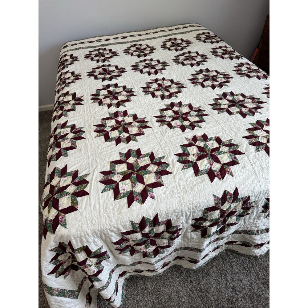 Vintage Quilt Bedspread King 82 X 93